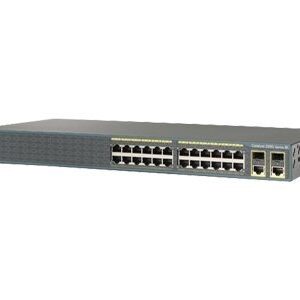 Cisco WS-C2960-24PC-S Cat 2960 24 10/100 PoE + 2 T/SFP LAN Lite Refurb