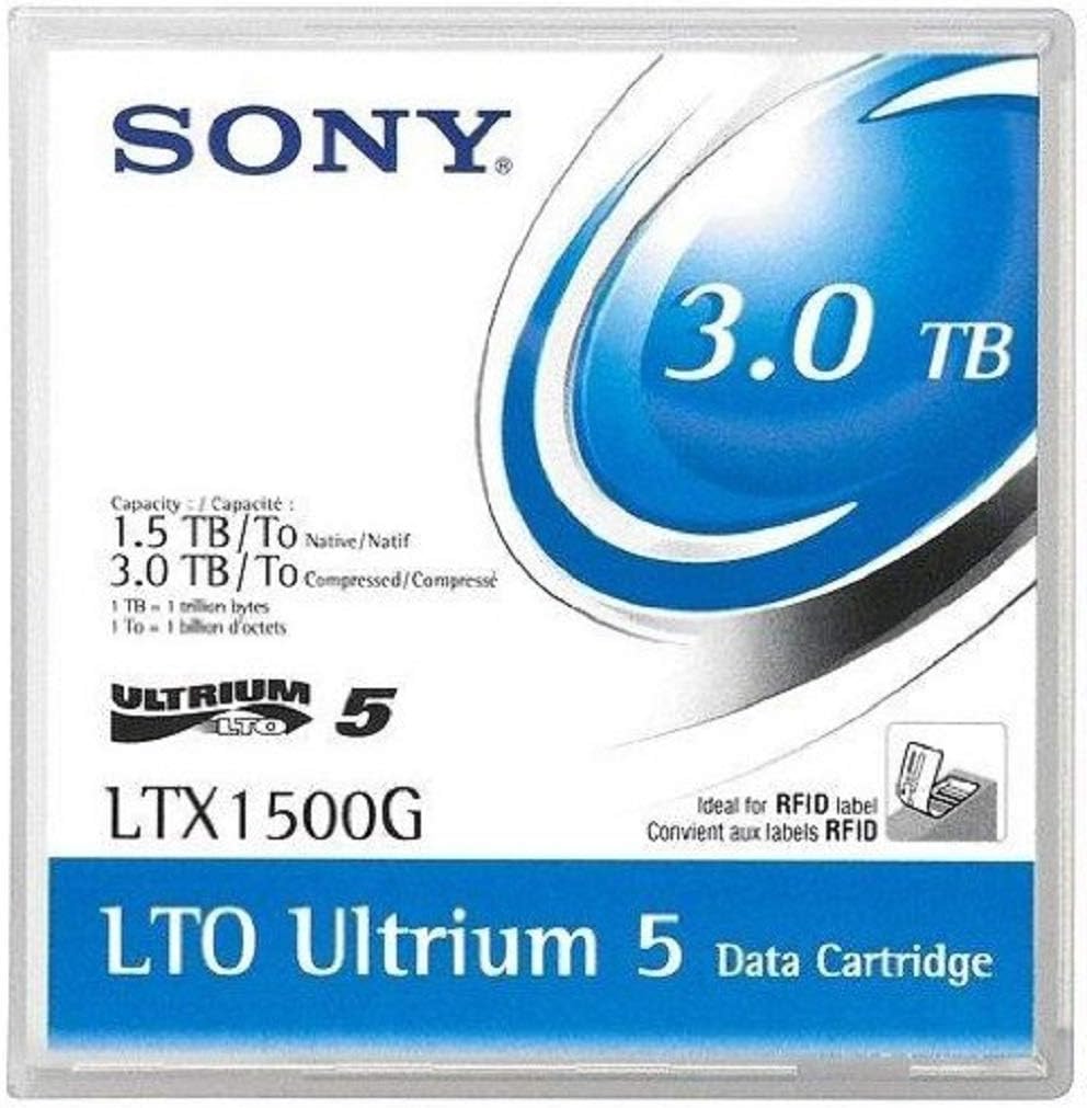 20 Pack LTX1500G SONY LTO ULTRIUM V -- 1.5TB/3.0TB LIBRARY PACK NO CASE (Replaced by Fuji)