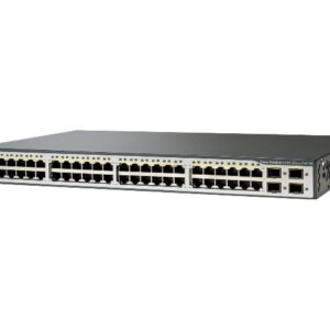 Cisco Catalyst WS-C3750V2-48PS-E Managed Switch 48 PoE Ports Ref