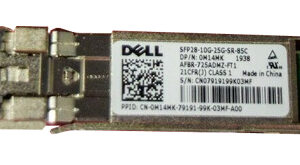 Dell SFP28-10G-25G-85C 10/25GbE Dual Rate SFP28 SR 85C Transceiver Ref