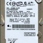 Hitachi 0A78252 Travelstar 5K500.B 250GB 5400RPM Serial ATA-1.5Gbps 8MB Cache 2.5-Inch Internal Hard Drive