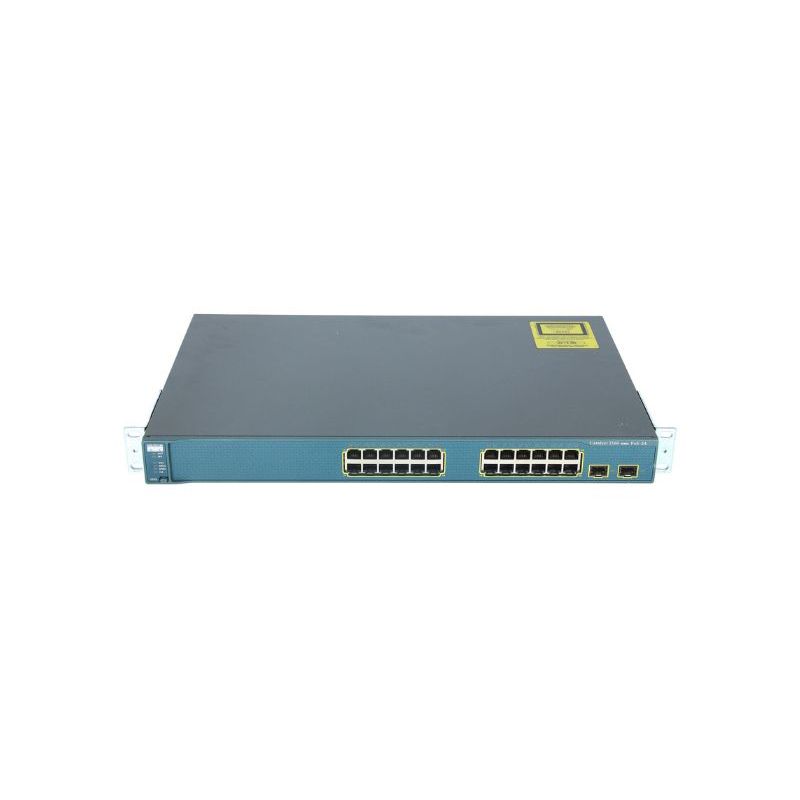 WS-C3560-24PS-S - Cisco Catalyst 3560 Series 3560-24P 24 x RJ-45 Ports PoE+ 10/100Base-TX + 2 x SFP Ports Layer 3 Managed Rack-mountable Fast Ethernet Network Switch WS-C3560-24PS-S - Cisco Catalyst 3560 Series 3560-24P 24 x RJ-45 Ports PoE+ 10/100Base-TX + 2 x SFP Ports Layer 3 Managed Rack-mountable Fast Ethernet Network Switch