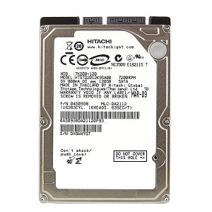 Hitachi Travelstar 7K200 HTS722012K9SA00 120GB 7200RPM 16MB SATA-150 2.5" Notebook Hard Drive